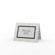 Blank Sympathy Thank You Note Card in Classic Grey