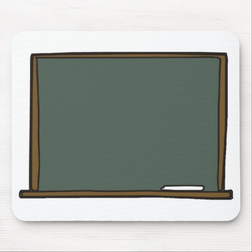 Blank Teacher's Chalk Board Mouse Pad