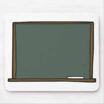 Blank Teacher's Chalk Board Mouse Pad
