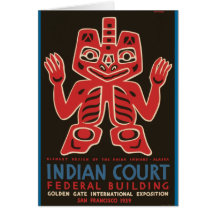Blanket design of the Haida Indians Card