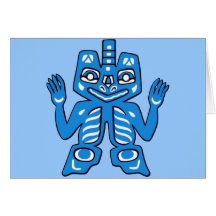 Blanket design of the Haida Indians Greeting Cards