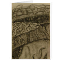Blankets and quilts greeting card