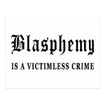 Blasphemy Postcard