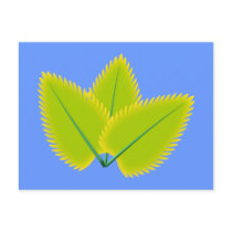 Blätter leafes postkarte
