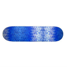Blau und weiß skateboarddeck