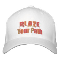Blaze Your Path Fire Embroidered Cap Embroidered Baseball Cap