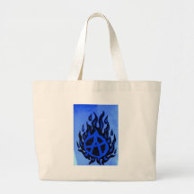 Blazin'Anarchy-New Logo-Blue Crush Tote Bags