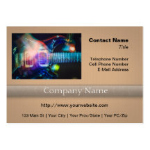 Blazing Electric Guitar Business Card