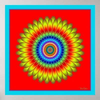 Blazing Flower Sun Posters by Optical_Illusionist