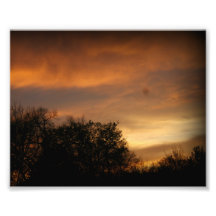 Blazing Sunset Fine Art Print. Photographic Print