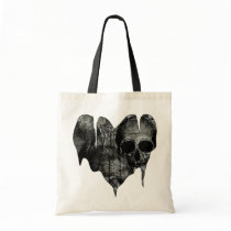 Bleak Heart Gothic Valentine Tote Bags