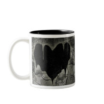 Bleak Heart Gothic Valentine Coffee Mugs