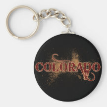 Bleeding Grunge Colorado Keychain Dark