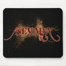 Bleeding Grunge Nevada Mousepad Dark