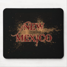 Bleeding Grunge New Mexico Mousepad Dark