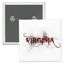 Bleeding Grunge Virginia Button