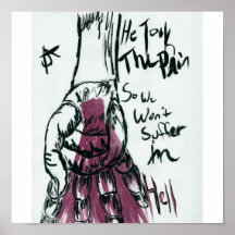 Bleeding Hand Print