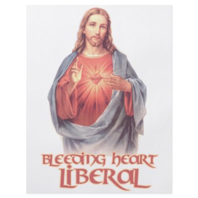 Bleeding Heart Liberal Jesus Full Color Flyer by spyderfyngers