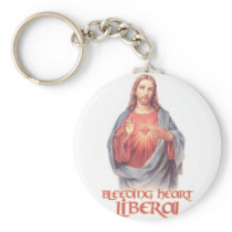Bleeding Heart Liberal Jesus Keychains