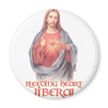 Bleeding Heart Liberal Jesus Refrigerator Magnet