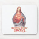 Bleeding Heart Liberal Jesus mousepads