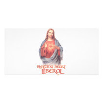 Bleeding Heart Liberal Jesus Photo Card