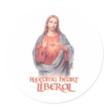 Bleeding Heart Liberal Jesus Sticker