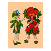 Bleeding-Heart & Live-Forever Post Card