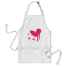 Bleeding Pink Hearts Cool Design! Apron