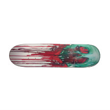 Bleeding Skull Skateboard Deck
