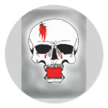 Bleeding Skull Stickers