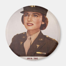 Bless Our Female Military Magnet