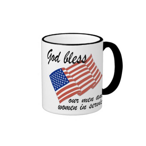 Bless Our Men & Women in Service Mug