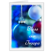 Bless our Troops holiday card