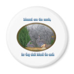 blessed are the meek refrigerator magnets