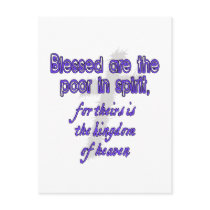 Blessed Are The Poor in Spirit Post Cards