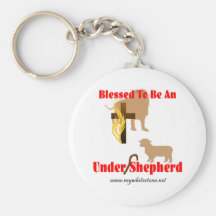 BLESSED BE UNDER SHEPHERD LT KEY CHAINS