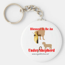 BLESSED BE UNDER SHEPHERD LT KEYCHAINS