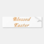 Blessed Easter (Gold) Bumper Stickers