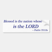 Blessed est la nation adhésif pour voiture