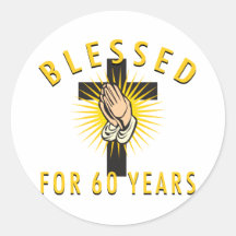 Blessed For 60 Years Sticker
