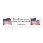 Blessed Is The Nation Bumper Sticker