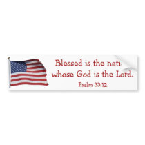 Blessed is the nation Bumper Sticker2