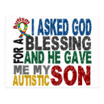 Blessing 5 SON Autism T-Shirts & Apparel Postcards