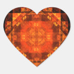 Blessing Abstract Art Heart Sticker