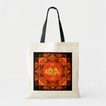 Blessing Abstract Art Monogram Bag