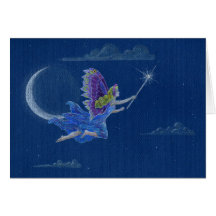 Blessing Fairy Coloured Pencil Drawing Card