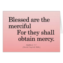 Blessing for Mercy Matthew 5-7 Greeting Card
