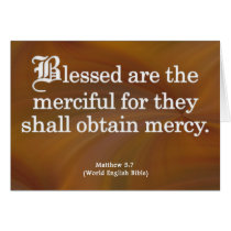 Blessing for Mercy Matthew 5-7 Cards
