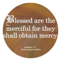 Blessing for Mercy Matthew 5-7 Sticker